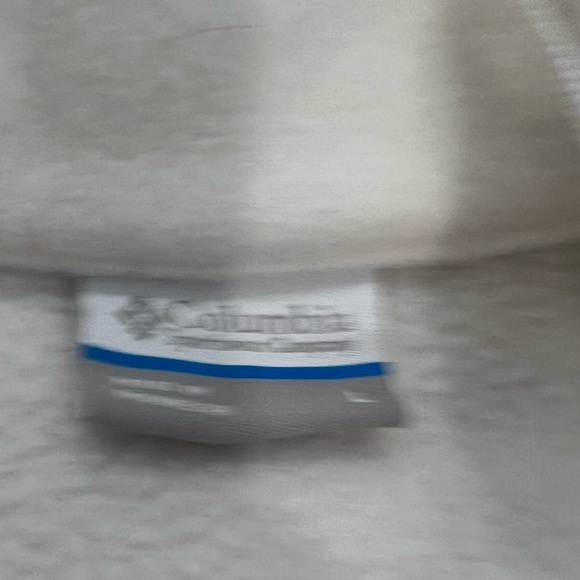 COLUMBIA | white fleece zip jacket size L - Picture 4 of 4